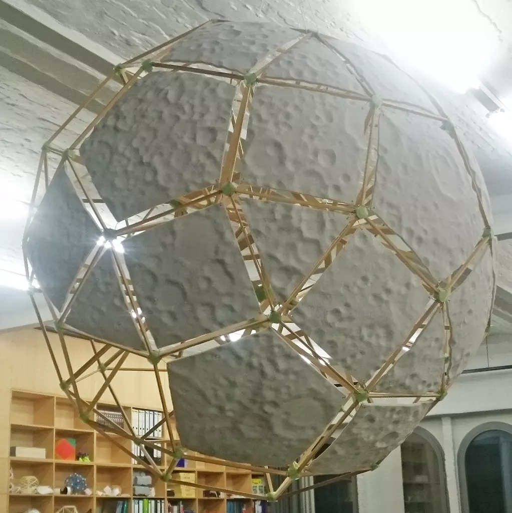 concept model dark side of the moon polyhedron node system research concept production