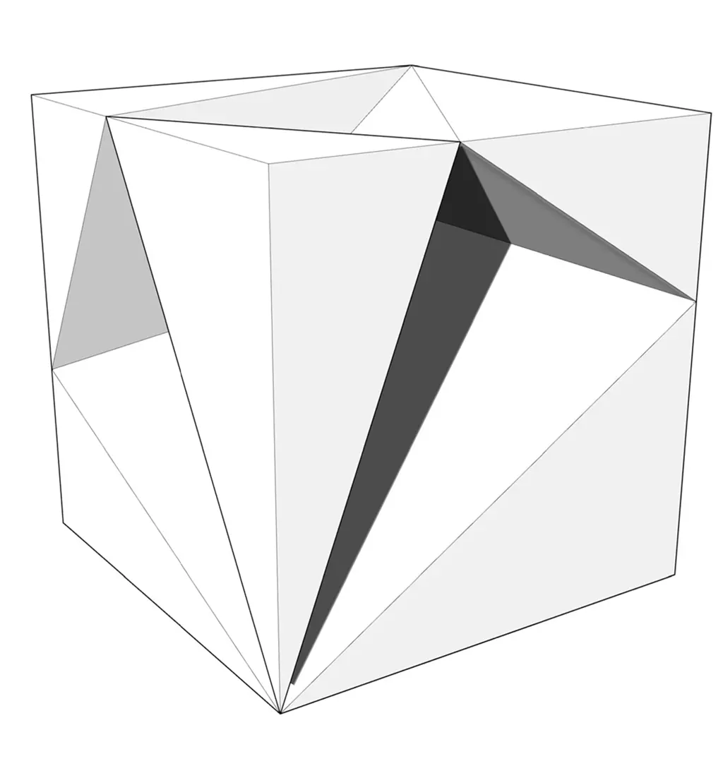 SuperCube - the missing link between four-fold and five-fold symmetry