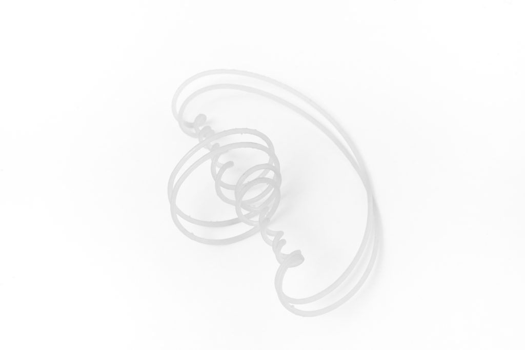 RobotSphere is a spherical structure made of 3D printed resin.